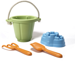 Green Toys set da gioco per la sabbia - giocattolo sabbia ecologico verde