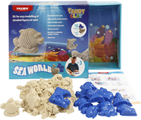 Sandy Clay sabbia modellabile Seaworld 600g con stampi e sfondo