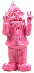 Stoobz kabouter peace fuchsia 13x11x31cm