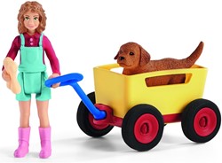 Schleich 42543 Puppy Bolderwagen