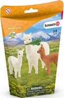 Schleich Safari - Famiglia di alpaca set figure gioco giocattolo bambini 42544
