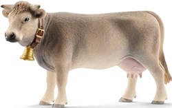 Schleich Fattoria - Mucca Braunvieh - Figura da gioco - Giocattolo 13874