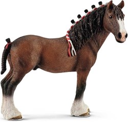 Schleich giocattolo fattoria cavallo Clydesdale figura plastica