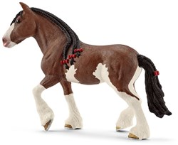 Schleich Farm World cavalla Clydesdale figura giocattolo - cavallo realistico