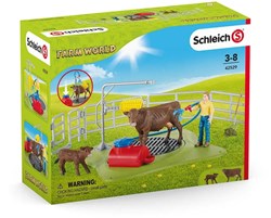 Schleich Farm World Stazione di lavaggio per mucche - Set di gioco 42529