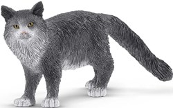 Schleich Fattoria - Gatto Maine Coon 13893 Figura da Gioco Gatto
