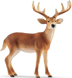 Schleich Wild Life cervo dalla coda bianca figura da gioco per bambini 14818