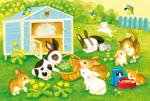 Schmidt puzzle animali carini - 3 x 24 pezzi puzzle per bambini-2