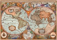 Schmidt puzzle Antica Mappa del Mondo - 3000 pezzi cartone mappa