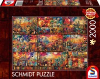 Schmidt puzzle Books Wine and Travel - 2000 pezzi adulti-2