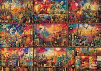 Schmidt puzzle Books Wine and Travel - 2000 pezzi adulti