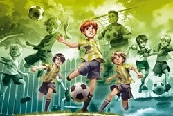 Schmidt puzzle banda di calcio 150 pezzi - puzzle colorato per bambini