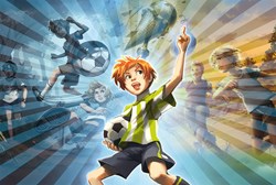 Schmidt puzzle banda calcio spirito combattivo 100 pezzi bambini puzzle