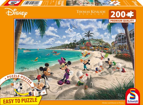 Schmidt puzzle Disney - Mickey & Minnie in Florida - Eco-Friendly - 200 pezzi-2