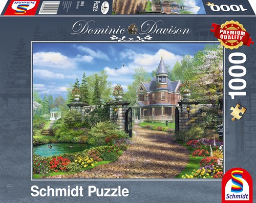 Schmidt puzzle tenuta di campagna idilliaca 1000 pezzi Dominic Davison adulti-2