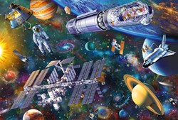 Schmidt puzzle bambini divertimento spaziale - giocattolo educativo 100 pezzi