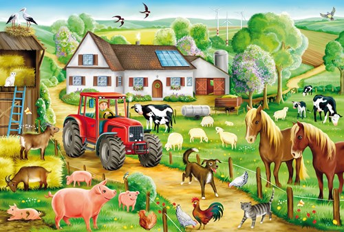 Schmidt puzzle Fattoria Allegra - 100 pezzi - puzzle bambini cartone