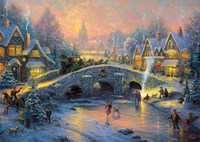 Schmidt puzzle natalizio Thomas Kinkade 1000 pezzi puzzle adulti