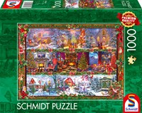 Schmidt puzzle Merry Christmas 1000 pezzi divertimento natalizio-2