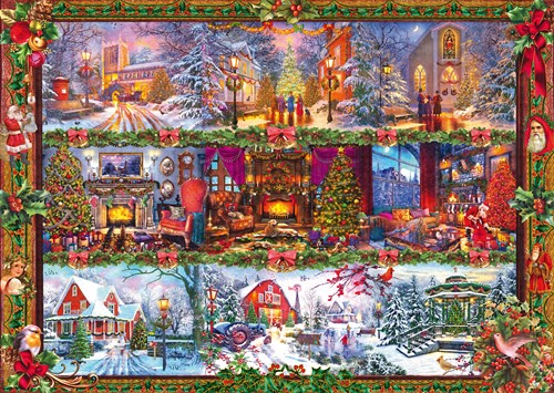 Schmidt puzzle Merry Christmas 1000 pezzi divertimento natalizio