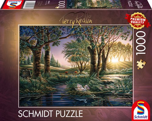 Schmidt puzzle Morning Magic at the Pond - puzzle da 1000 pezzi-2