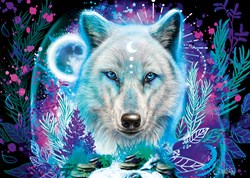 Schmidt puzzle Neon Arctic Wolf - puzzle 1000 pezzi lupo artico