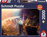 Schmidt puzzle Città e Monumenti Night and Day - 2000 pezzi-2