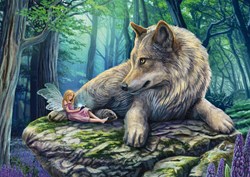 Schmidt puzzle fata e lupo - 500 pezzi - divertimento colorato