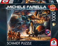 Schmidt puzzle viaggio nello spazio 1000 pezzi - puzzle affascinante-2