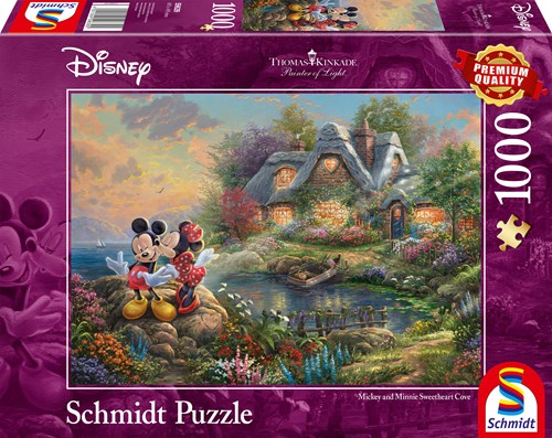 Schmidt puzzle Disney Mickey & Minnie 1000 pezzi qualità premium-2