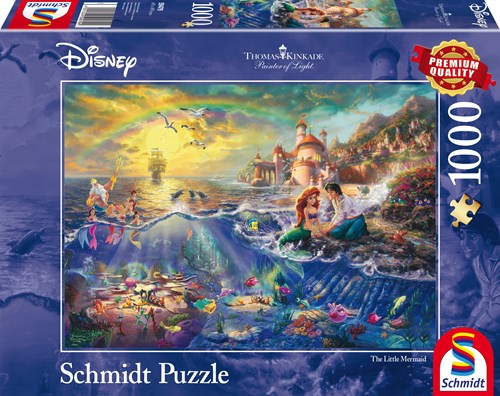 Schmidt puzzle Disney La Sirenetta Ariel 1000 pezzi cartone-2