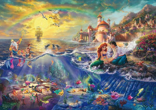 Schmidt puzzle Disney La Sirenetta Ariel 1000 pezzi cartone
