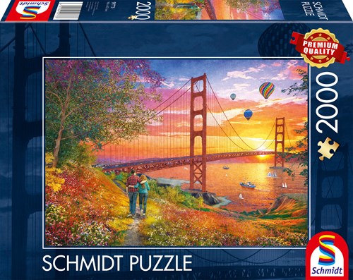 Schmidt puzzle Golden Gate Bridge - 2000 pezzi paesaggio-2