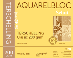 Schut carta per acquerello Terschelling 40x50 cm 200gr 20 fogli blocco