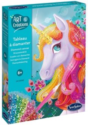 Sentosphère set creativo diamond canvas unicorno - giocattolo creativo
