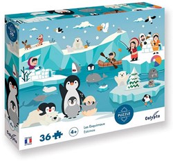 Sentosphère puzzle bambini Eschimesi 36 pezzi cartone colorato