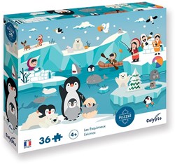 Sentosphère puzzle animali polari 36 pezzi giocattolo educativo bambini
