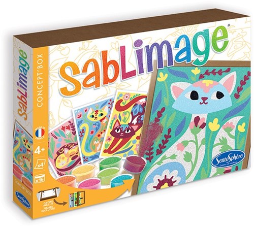 Sentosphère set arte con sabbia gatti romantici - giocattolo creativo