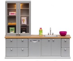 Lundby cucina casa delle bambole - Cucina con lavastoviglie e accessori