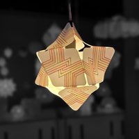 Sheedz paralume creativo bianco design geometrico LED decorazione