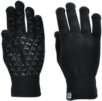 Six Peaks guanti invernali lavorati a maglia - nero - sport & touchscreen