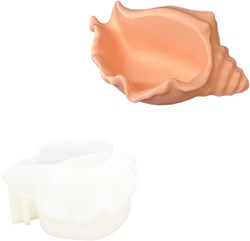 Jesmonite stampo in silicone conchiglia 14,8x10x6,3 cm per hobby creativi