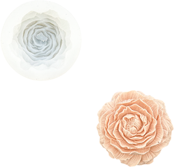 Jesmonite stampo in silicone rosa grande 9,5x3,7 cm per hobby creativi