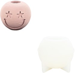 Jesmonite stampo in silicone portacandele stella smiley - giocattolo creativo