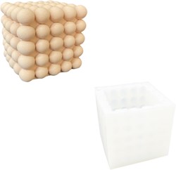 Jesmonite stampo in silicone cubo bolla 9x9 cm per creazioni artistiche