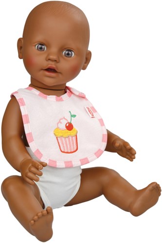 Heless accessorio bambola bavaglino Emilys cupcake per bambole-2