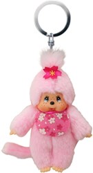 Monchhichi portachiavi fiore di ciliegio 10cm accessorio peluche