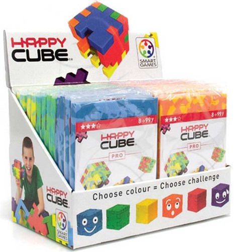 Smart Games Happy Cube Pro Puzzle 3D - rompicapo colorato per bambini e adulti