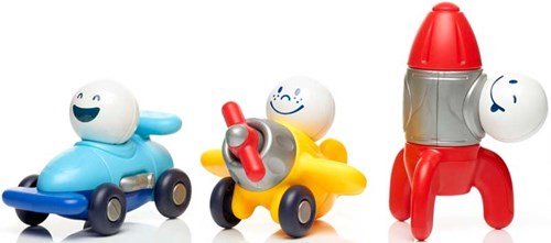 Smartmax giocattolo magnetico My First Explorers set costruzioni auto aereo-2
