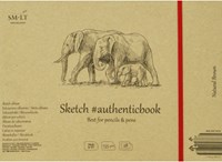 SMLT album schizzi carta marrone 24,5x17,6 cm 135gr 28 fogli creativo